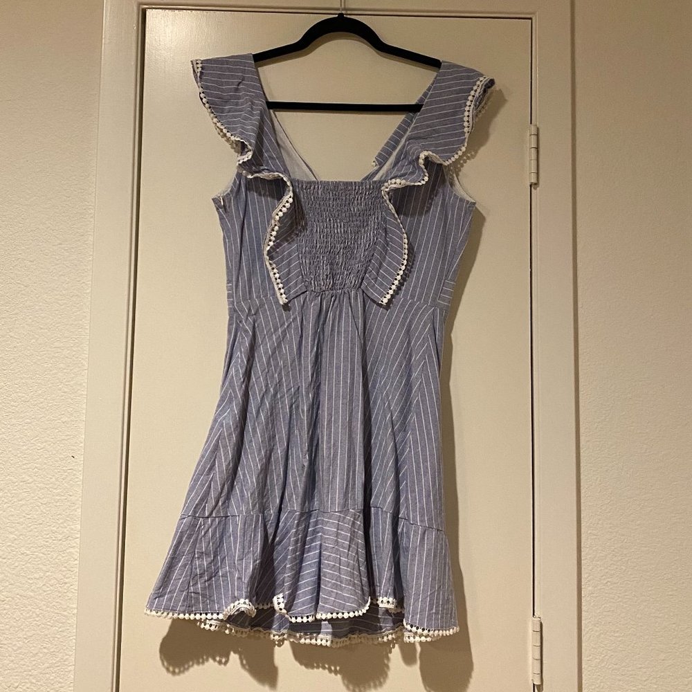 Lucy Paris Hillary Ruffled Striped Dress - Picture 6 of 6